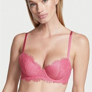 Dream Angels Lined Demi In Pink Lace size 32C